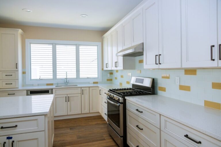 Installed in a new kitchen cabinet home improvement kitchen