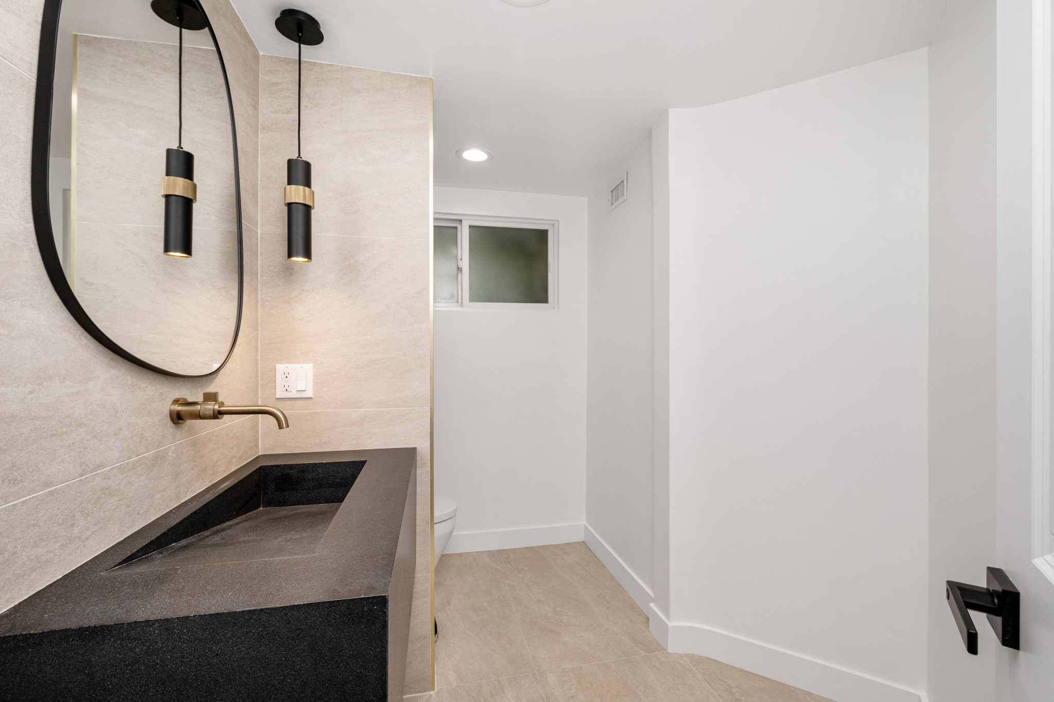 Remodeled home in Los Angeles, with empty rooms